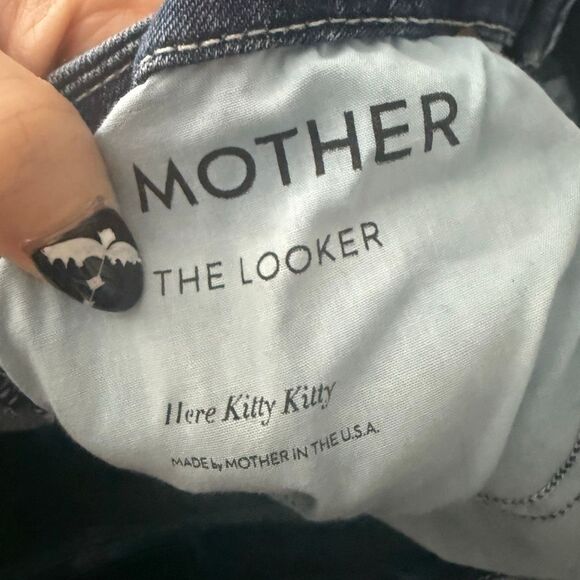 Mother Women’s 26 The Looker Here Kitty Kitty Jeans - Picture 6 of 7